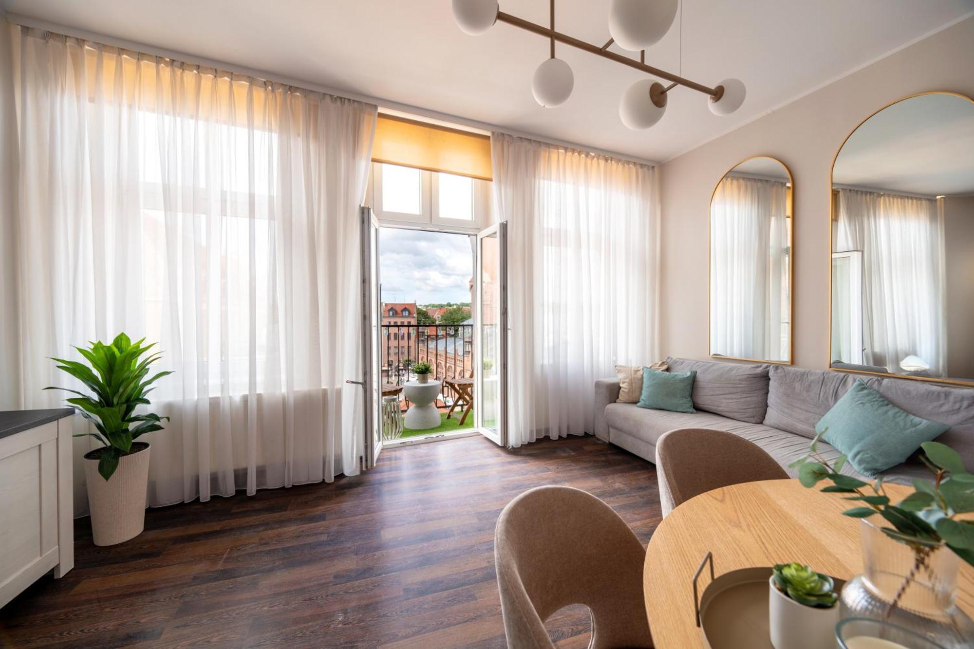 Stunning Apartment With Balcony 그단스크 외부 사진